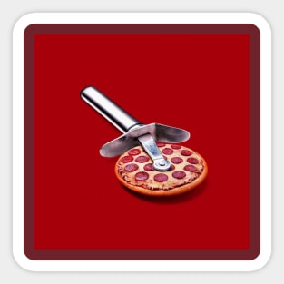 pizza surrealism Sticker